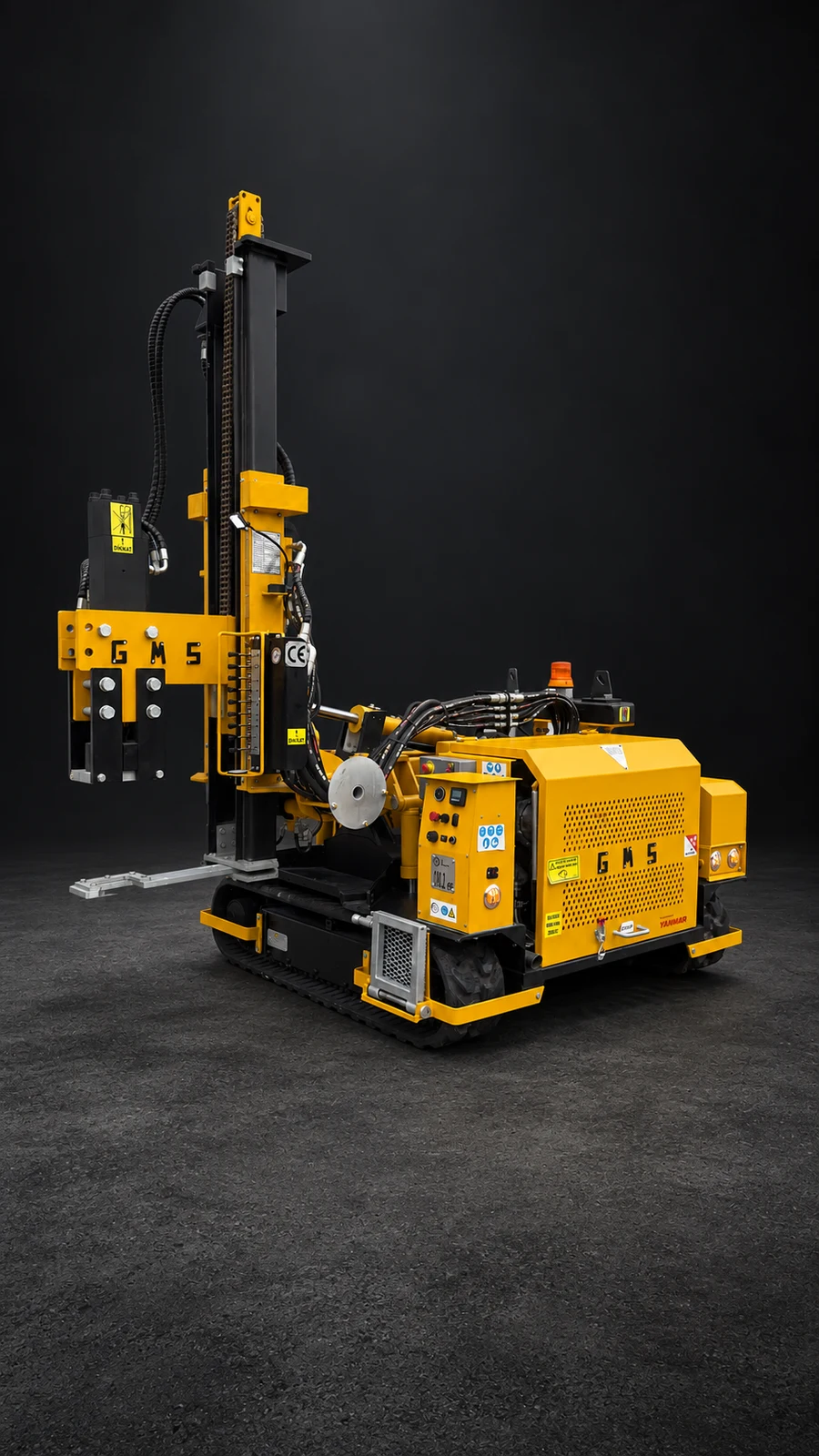 Studio view of the GMS4000 pile driving machine